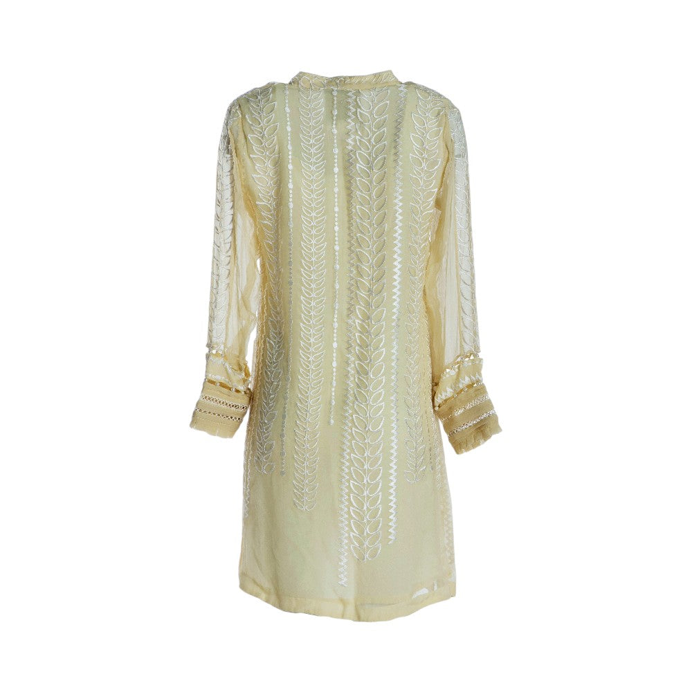 Pre-owned Nida Azwer Casual Shalwar Kameez in Yellow / Mustard / Gold, Cotton, Good
