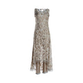 Pre-owned Silhouette Formals Shaadi Outfit in Cream / Beige / Nude, Net / Tulle, Like New
